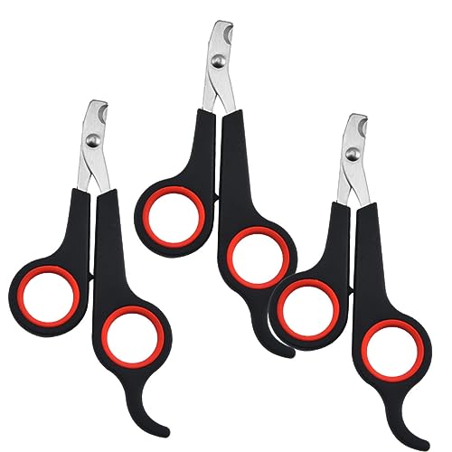 GREENADSCAPE 3stücke Teiliges Ergonomischer Haustier-nageltrimmer Aus Edelstahl Professionelle Krallenschneider Für Hunde Und Katzen Für Große Mittlere Und Kleine Rassen Langlebig Und von GREENADSCAPE