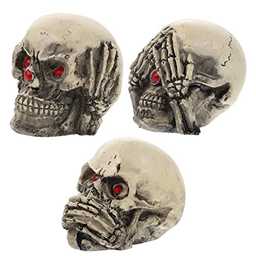 GREENADSCAPE 3 Stücke Aquarium Dekorationen Dekorative Schädel Statuen Halloween Skeleton Verzierungen GREENADSCAPE 3 Stücke Aquarium Dekorationen Dekorative Schädel Statuen Halloween Skeleton Verzierungen von GREENADSCAPE