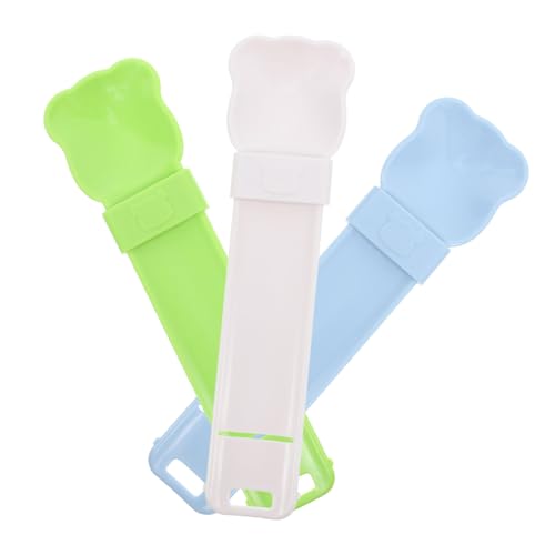 GREENADSCAPE 3 Stücke Katzenfutter Löffel Praktische Katze Streifen Feeder Squeeze Löffel Katze Behandeln Feeder Löffel Katzenfutter Zubehör Katze Streifen Quetschen Löffel von GREENADSCAPE
