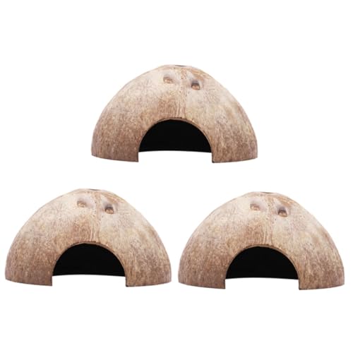 GREENADSCAPE 3stücke Teiliges Kokosnuss-Schalen-hamsterversteck Natürliche Wohnhöhle Für Nagetiere Für Spiel Und Erholung Kleinen Tierheimen GREENADSCAPE 3stücke Teiliges Kokosnuss-Schalen-hamsterversteck Natürliche Wohnhöhle Für Nagetiere Für Spiel Und Erholung Kleinen Tierheimen von GREENADSCAPE