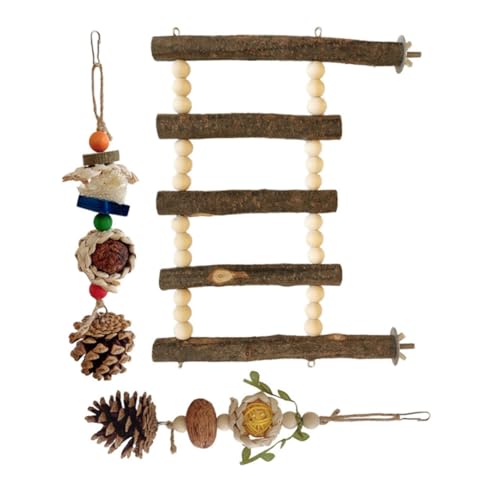 GREENADSCAPE Naturholz Vogel Spielzeug Kauspielzeug Für Vögel Hängespielzeug Für Papageien Vogelkäfig Zubehör Robust Und Sicher Für Kleine Vögel GREENADSCAPE Naturholz Vogel Spielzeug Kauspielzeug Für Vögel Hängespielzeug Für Papageien Vogelkäfig Zubehör Robust Und Sicher Für Kleine Vögel von GREENADSCAPE