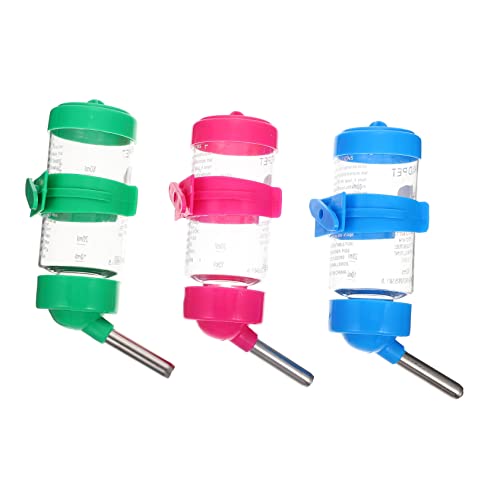 GREENADSCAPE Haustier-tränke 3er-Pack Trinkflasche Für Hamster Chinchilla-versorgung Automatischer Wasserspender Für Zuhause Sicher Einfach Zu Bedienen von GREENADSCAPE