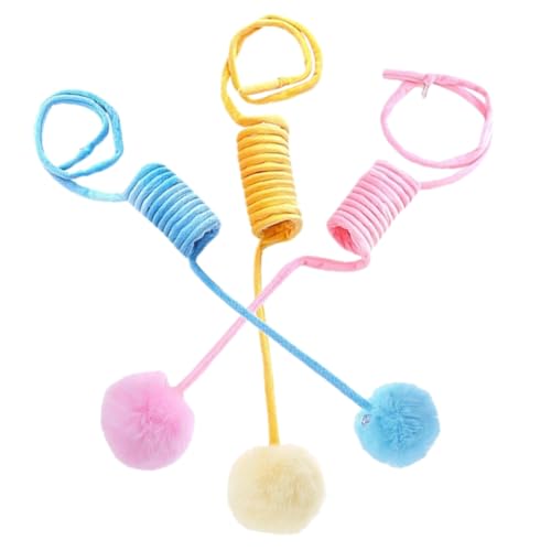 GREENADSCAPE 3stücke Katzen-Spielzeug Plüsch-Federball Für Drinnen Interaktives Spielzeug Für Katzen Fördert Und Spielspaß Enthält Gelben Rosa Und Blauen Für Kätzchen Und Kleine GREENADSCAPE 3stücke Katzen-Spielzeug Plüsch-Federball Für Drinnen Interaktives Spielzeug Für Katzen Fördert Und Spielspaß Enthält Gelben Rosa Und Blauen Für Kätzchen Und Kleine von GREENADSCAPE