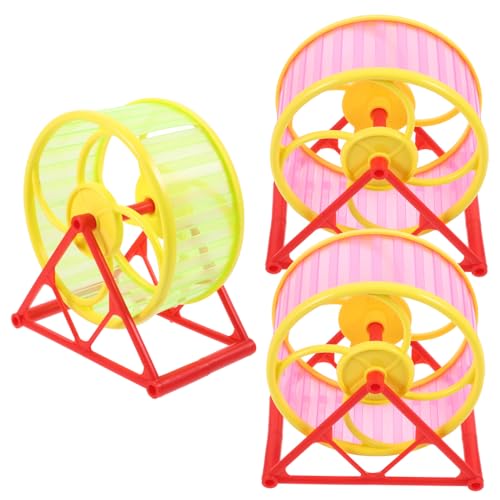 GREENADSCAPE Hamster-laufband 3-teilig Stummes Laufrad Haustier-sportspielzeug Gesundes Trainingsspielzeug Für Haustiere Zufällige Auswahl GREENADSCAPE Hamster-laufband 3-teilig Stummes Laufrad Haustier-sportspielzeug Gesundes Trainingsspielzeug Für Haustiere Zufällige Auswahl von GREENADSCAPE