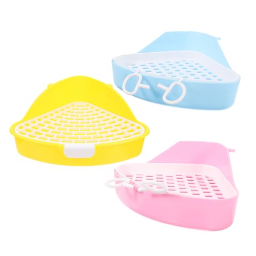 GREENADSCAPE 3stücke Teiliges Kaninchen-toilettentrainer Dreieckige Tier-Toilette Für Kleintiere Meerschweinchen Hamster Platzsparendes Design Langlebige Materialien Vielseitig Einsetzbar GREENADSCAPE 3stücke Teiliges Kaninchen-toilettentrainer Dreieckige Tier-Toilette Für Kleintiere Meerschweinchen Hamster Platzsparendes Design Langlebige Materialien Vielseitig Einsetzbar von GREENADSCAPE