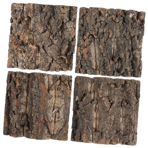 GREENADSCAPE 4stücke Korkrinde Für Reptilien Dekorative Terrarium-rückwand Für Geckos Eidechsen Und Frösche Langlebig Und Realistisch Für Aquarien Und Terrarien von GREENADSCAPE