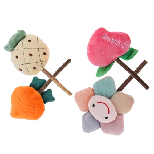 GREENADSCAPE 4stücke Katzenminze Lollipop Spielzeug Für Katzen Interaktive Polygonum Spielzeuge Bunten Designs Zum Kauen Für Gesunde Zähne Teiliges Zufällige Stile von GREENADSCAPE