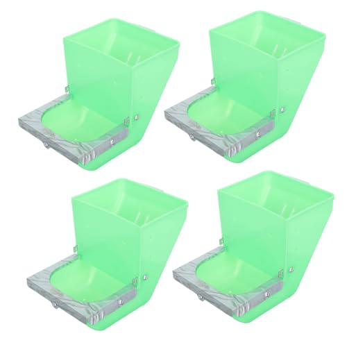 GREENADSCAPE 4 Stück Futterspender Für Kaninchen Kunststoff Futterbehälter Kleiner Tiernapf GREENADSCAPE 4 Stück Futterspender Für Kaninchen Kunststoff Futterbehälter Kleiner Tiernapf von GREENADSCAPE
