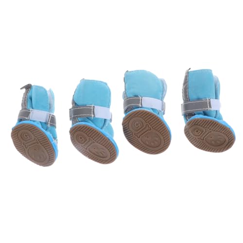 GREENADSCAPE 4 Stück Haustierschuhe hundeschuhe Schuhe für hundepfoten Dog Shoes Hundepfoten Schneeschuhe Hundepfoten Abdeckung Stiefel für Hunde Hund warmhaltende Schuhe Sherpa Sky-Blue GREENADSCAPE 4 Stück Haustierschuhe hundeschuhe Schuhe für hundepfoten Dog Shoes Hundepfoten Schneeschuhe Hundepfoten Abdeckung Stiefel für Hunde Hund warmhaltende Schuhe Sherpa Sky-Blue von GREENADSCAPE