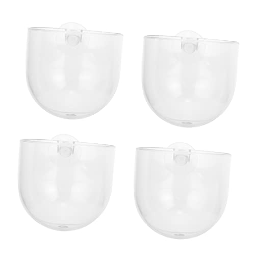 GREENADSCAPE Acryl Aquarium Pflanzen Tassen 4pcs Dark Serie Blumentopf Für Tank Wasserpflanze von GREENADSCAPE