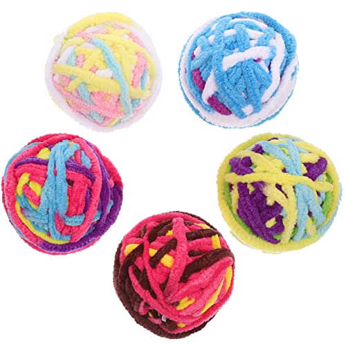 GREENADSCAPE 5stücke Katzenspielzeug Mit Glocke Interaktive Katzenspielzeuge Plüsch Für Drinnen Lustige Katzenangel Für Kätzchen Fördert Spiel Und von GREENADSCAPE