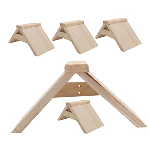 GREENADSCAPE Papagei Training Rack 5 Stücke Taube Schlafplätze Und Sitzstangen Holz Vogel Spielen Spielzeug Stehen von GREENADSCAPE