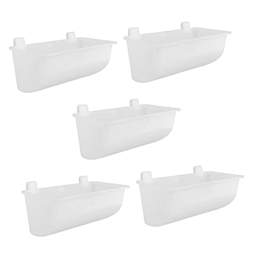 GREENADSCAPE Hochwertiger Futtertrog Für Taubenkäfige 5-teilig Futterbehälter Für Papageien Und Tauben Einfach Zu Befüllen GREENADSCAPE Hochwertiger Futtertrog Für Taubenkäfige 5-teilig Futterbehälter Für Papageien Und Tauben Einfach Zu Befüllen von GREENADSCAPE
