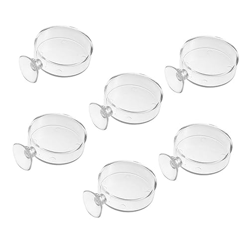 GREENADSCAPE 6stücke Acryl Futterspender Für Aquarien Mit Saugnäpfen Praktische Futterhalter Für Fische Und Garnelen Für Einfaches Füttern Und Pflege Von Aquarien von GREENADSCAPE