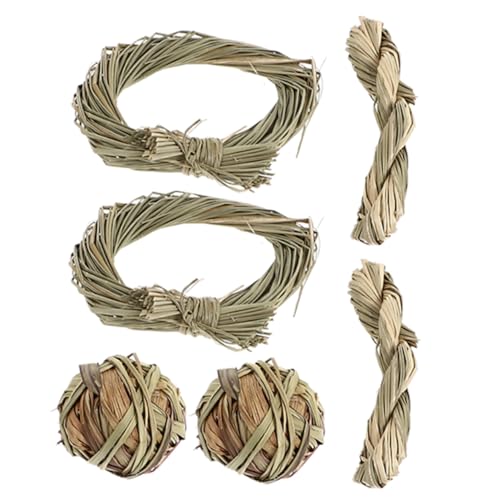 GREENADSCAPE 6stücke Kaninchen Spielzeug Handgefertigte Grasgeflecht Kauspielzeuge Für Hamster Chinchillas Und Kleintiere Zahngesundheit Fördern Stressabbauend Langlebig GREENADSCAPE 6stücke Kaninchen Spielzeug Handgefertigte Grasgeflecht Kauspielzeuge Für Hamster Chinchillas Und Kleintiere Zahngesundheit Fördern Stressabbauend Langlebig von GREENADSCAPE