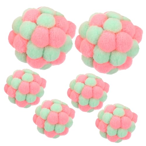 GREENADSCAPE 6er Satz Plüschbälle Für Katzen Mit Glocke Katzenspielzeug Katzen-pom-pom-bälle Interaktives Spielzeug Für Hauskatzen GREENADSCAPE 6er Satz Plüschbälle Für Katzen Mit Glocke Katzenspielzeug Katzen-pom-pom-bälle Interaktives Spielzeug Für Hauskatzen von GREENADSCAPE