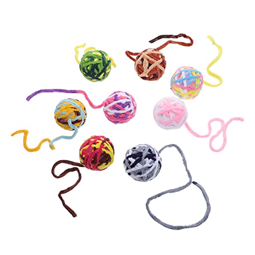 GREENADSCAPE 8 Stück Katzenglockenspielzeug Aus Buntem Wollgarn Dekorative Und Interaktive Spielbälle Für Kätzchen Gemischtem Stil Ideal Zum Spielen Und Erkunden GREENADSCAPE 8 Stück Katzenglockenspielzeug Aus Buntem Wollgarn Dekorative Und Interaktive Spielbälle Für Kätzchen Gemischtem Stil Ideal Zum Spielen Und Erkunden von GREENADSCAPE