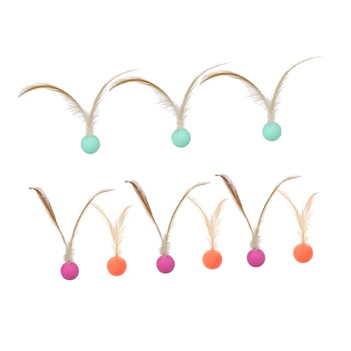 GREENADSCAPE 9 Stück Pet Elastic Ballspielzeug Katzen-Teaser-Ball Hüpfbalken -katzenspielzeug Haustierspielzeug Interaktive Katzenspielzeugbälle Katzen Interaktiver Künstliche GREENADSCAPE 9 Stück Pet Elastic Ballspielzeug Katzen-Teaser-Ball Hüpfbalken -katzenspielzeug Haustierspielzeug Interaktive Katzenspielzeugbälle Katzen Interaktiver Künstliche von GREENADSCAPE