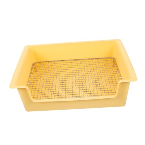 GREENADSCAPE Box Kaninchen Toilette Hasentoilette Zwergkaninchen Zubehör Kaninchen Trainingstöpfchen Hasenkäfig Toilette Zubehör Für Kleintierkäfige Herbst Hasen Töpfchen Hamster von GREENADSCAPE