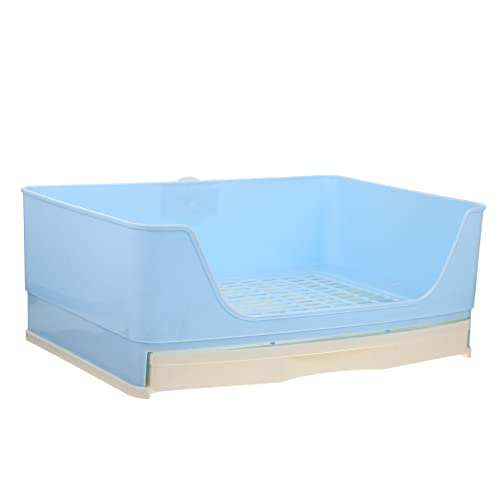 GREENADSCAPE Box Kaninchentoilette Haushalts Kaninchentöpfchen Hasenzubehör Haushalts Kaninchentöpfchen Praktisches Hasentöpfchen Plastik Kaninchentöpfchen Verschleißfestes Kaninchentöpfchen von GREENADSCAPE