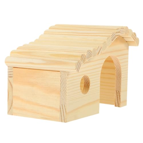 GREENADSCAPE Dwarf Hamster House Holzversteck Für Kleintiere Geräumiges Nest Mit Balkon Futterbehälter Und Leiter Aus Natürlichem Ungiftigem Holz Für Hamster Mäuse Und Meerschweinchen GREENADSCAPE Dwarf Hamster House Holzversteck Für Kleintiere Geräumiges Nest Mit Balkon Futterbehälter Und Leiter Aus Natürlichem Ungiftigem Holz Für Hamster Mäuse Und Meerschweinchen von GREENADSCAPE