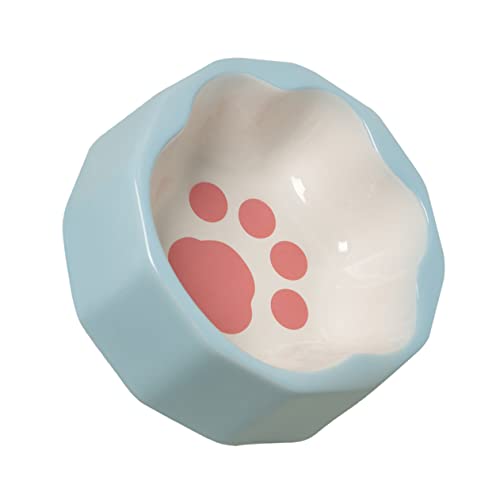 GREENADSCAPE Schräger Katzenfutternapf Keramik-Futternapf Neigungswinkel leicht zu reinigen Wassernapf für Haustiere blau schickes Design GREENADSCAPE Schräger Katzenfutternapf Keramik-Futternapf Neigungswinkel leicht zu reinigen Wassernapf für Haustiere blau schickes Design von GREENADSCAPE