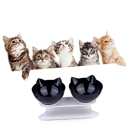 GREENADSCAPE Futternapf Für Kätzchen Wassernapf Für Schwarze Katze Futternapf Für Welpen Erhöhter Katzennapf GREENADSCAPE Futternapf Für Kätzchen Wassernapf Für Schwarze Katze Futternapf Für Welpen Erhöhter Katzennapf von GREENADSCAPE
