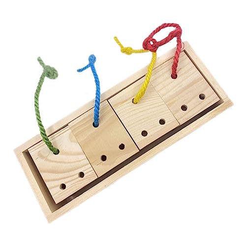 GREENADSCAPE Holz Papagei Fütterung Training Spielzeug Haustier Vogel Futtersuche Feeder Sicher und Kauen Spielzeug für Vögel GREENADSCAPE Holz Papagei Fütterung Training Spielzeug Haustier Vogel Futtersuche Feeder Sicher und Kauen Spielzeug für Vögel von GREENADSCAPE