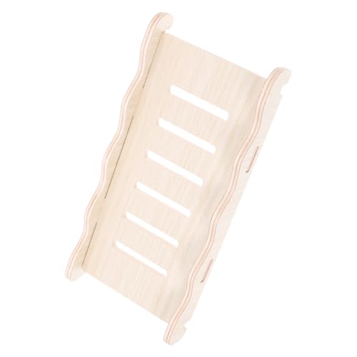 GREENADSCAPE Hamster Holzleiter Mit Doppelhaken, Kletterspielzeug Für Rennmäuse, Kletter Hamsterspielzeug, Hamster Holzleiter, Hamsterleiter, Hamster Kletterleiter Aus Holz, Haustier von GREENADSCAPE