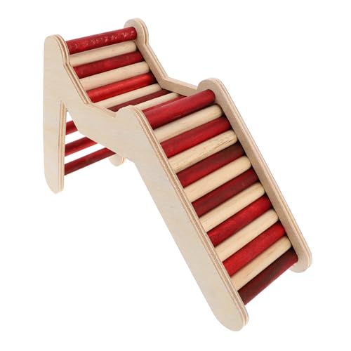 GREENADSCAPE Dekorative Holzleiter Für Hamster Chinchillazubehör Interessantes Kletter-Spielzeug Natürliche Kleintier-Accessoires Praktisch Und Langlebig von GREENADSCAPE