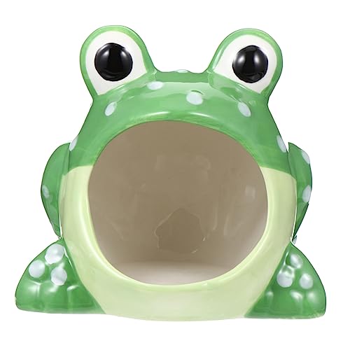 GREENADSCAPE üßes Cartoon Hamsterhaus Aus Kleines Tier Versteck Kühle Höhle Für Hamster Nager Versteck Adornierung Für Kleintierkäfig Froggy Design GREENADSCAPE üßes Cartoon Hamsterhaus Aus Kleines Tier Versteck Kühle Höhle Für Hamster Nager Versteck Adornierung Für Kleintierkäfig Froggy Design von GREENADSCAPE