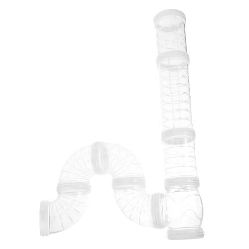 GREENADSCAPE Hamster Tunnel Set Transparent DIY Verbindungsspielzeug Flexibles Erweiterbares Rohr für Kleine Haustiere Haustieraktivität Struktur Geräuscharme Verbindungen GREENADSCAPE Hamster Tunnel Set Transparent DIY Verbindungsspielzeug Flexibles Erweiterbares Rohr für Kleine Haustiere Haustieraktivität Struktur Geräuscharme Verbindungen von GREENADSCAPE