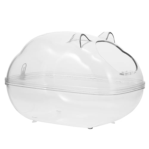 GREENADSCAPE Hamsterbad PIPI-Pads Für Kaninchenspielzeug Sprühen Käfige Für Meerschweinchen Kühlmatte Für Tiere Im Freien -PIPI-Pads Deckel Rennmaus Plastik Transparent von GREENADSCAPE