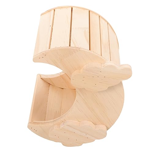 GREENADSCAPE Holz-nagerhaus Für Kleintiere Mondförmiges Versteck Aus Naturholz Für Hamster Meerschweinchen Chinchillas Und Andere Kleine Haustiere Bietet Und Spielraum Für Aktive Tiere GREENADSCAPE Holz-nagerhaus Für Kleintiere Mondförmiges Versteck Aus Naturholz Für Hamster Meerschweinchen Chinchillas Und Andere Kleine Haustiere Bietet Und Spielraum Für Aktive Tiere von GREENADSCAPE