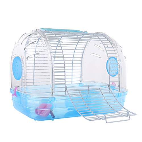 GREENADSCAPE Tragbare Haustier-Tragebox blaues Chinchilla- Oben zu öffnen für Hamster von GREENADSCAPE
