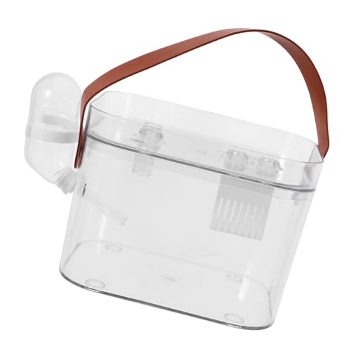 GREENADSCAPE Kleintier-transportbox Aus Kunststoff Mit Wasserflasche Geeignet Für Hamster Meerschweinchen Und Chinchillas Leicht Zu Reinigen Reisen von GREENADSCAPE