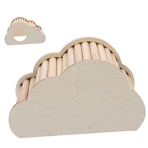 GREENADSCAPE Hamsternest, Hamsterversteck, Holz Hamsterhaus, Hamsterversteck, Kletterleiter Spielzeug, Hamsterleiter Spielzeug, Haustier Trainingsleiter, Lustiges Hamsterspielzeug, Hamster von GREENADSCAPE