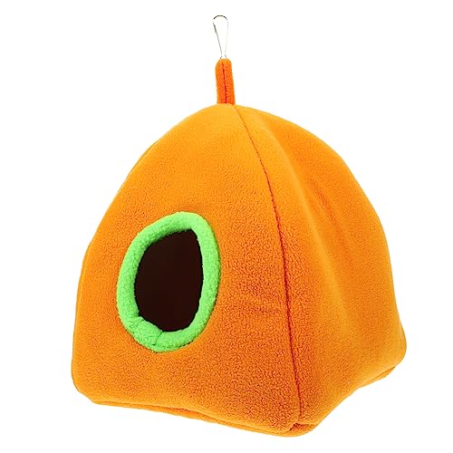 GREENADSCAPE Chinchilla-Zubehör Hamsterhütte stabiles Hamsterhaus Bequeme Einstreu für Hamster attraktives Haustiernest Orange GREENADSCAPE Chinchilla-Zubehör Hamsterhütte stabiles Hamsterhaus Bequeme Einstreu für Hamster attraktives Haustiernest Orange von GREENADSCAPE