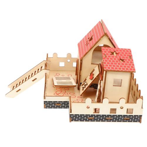 GREENADSCAPE Hamster Kletterleiter Aus Holz Spielzeug Für Kleintiere Atmungsaktives Klettergerüst Für Hamster Mäuse Und Andere Kleine Haustiere Robuste Konstruktion Für Langlebigen Einsatz von GREENADSCAPE