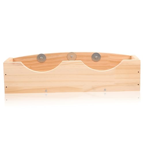 GREENADSCAPE Futterspender Für Kaninchen Holzrille Aufbewahrungsregal Futterspender Aus Holz Behälter Für Kaninchenfutter GREENADSCAPE Futterspender Für Kaninchen Holzrille Aufbewahrungsregal Futterspender Aus Holz Behälter Für Kaninchenfutter von GREENADSCAPE
