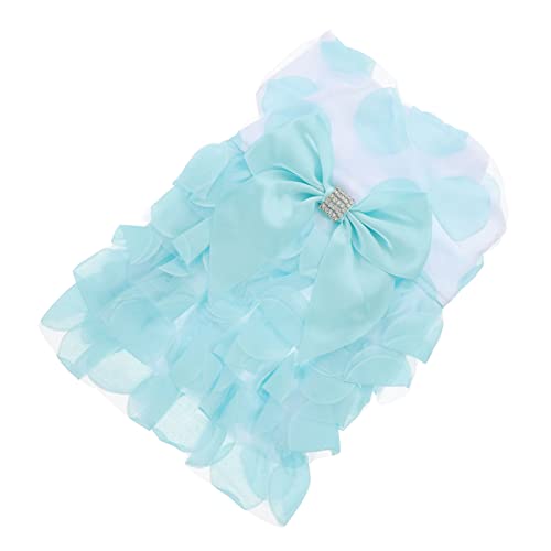 GREENADSCAPE Hundekleid Aus Spitze Und Schleife Tutu-Rock Für Haustiere Exquisites Design Für Outdoor-aktivitäten Größe M Himmelblau GREENADSCAPE Hundekleid Aus Spitze Und Schleife Tutu-Rock Für Haustiere Exquisites Design Für Outdoor-aktivitäten Größe M Himmelblau von GREENADSCAPE