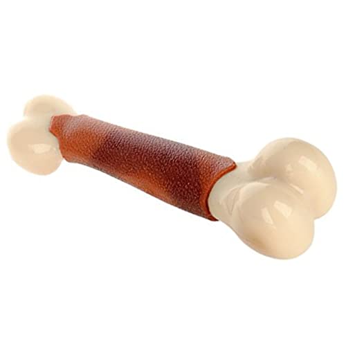 GREENADSCAPE Knochenspielzeug Für Hunde Bissfester Nylon Kauknochen Zahnreinigungszubehör Für Haustiere Trainingsspielzeug Hundespielzeug Mit Zahnputzeffekt von GREENADSCAPE