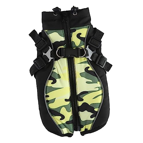 GREENADSCAPE Haustier Mantel Welpenkostüm Hundeweste Isolierter Hundemantel Entzückende Hundekleidung Hundekostüm Für Den Winter Hunde Winteroutfit Kleines Hundezubehör Green Polyester GREENADSCAPE Haustier Mantel Welpenkostüm Hundeweste Isolierter Hundemantel Entzückende Hundekleidung Hundekostüm Für Den Winter Hunde Winteroutfit Kleines Hundezubehör Green Polyester von GREENADSCAPE