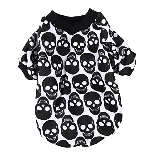 GREENADSCAPE Haustier-Pullover Haustierkleidung Halloweenkostüm Halloween-kostüme Für Hunde Haustier-Outfit Halloween-welpen-Outfits Hundeskelett-Shirt Süßer Hunde-Hoodie Reine Baumwolle Black GREENADSCAPE Haustier-Pullover Haustierkleidung Halloweenkostüm Halloween-kostüme Für Hunde Haustier-Outfit Halloween-welpen-Outfits Hundeskelett-Shirt Süßer Hunde-Hoodie Reine Baumwolle Black von GREENADSCAPE