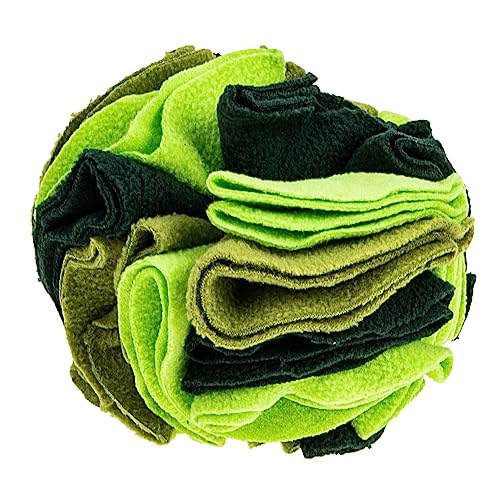GREENADSCAPE Pet Snuffle Ball Für Hunde Interaktives Kauspielzeug Schnüffelfähigkeiten Und Stressabbau Robuster Futterball Aus Polarer Fleece-Material Waldgrün GREENADSCAPE Pet Snuffle Ball Für Hunde Interaktives Kauspielzeug Schnüffelfähigkeiten Und Stressabbau Robuster Futterball Aus Polarer Fleece-Material Waldgrün von GREENADSCAPE