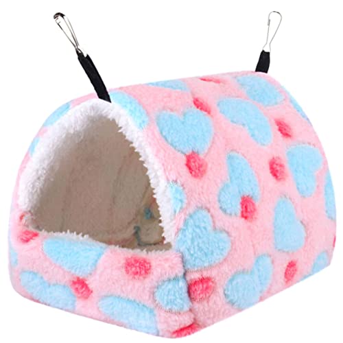 GREENADSCAPE Winter Hängematte Für Kleine Haustiere Wärmendes Hamsterbett Aus Superweichem Für Hamster Ratten Und Andere Nager Wandmontierbar Kuschelige Unterkunft Für Kalte Tage von GREENADSCAPE