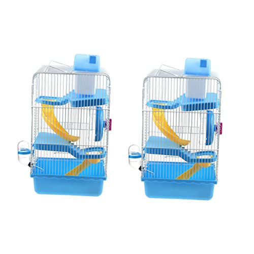 GREENADSCAPE Haustierkäfig Hamsterkäfig Villenkäfig Für Kleine Haustiere Blue GREENADSCAPE Haustierkäfig Hamsterkäfig Villenkäfig Für Kleine Haustiere Blue von GREENADSCAPE