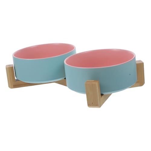 GREENADSCAPE Satz Keramik Katzennäpfe Für Haushalt Innenbereich rutschfest Mit Ständer Zum Aufstellen Für Katze Kätzchen Hundefutter GREENADSCAPE Satz Keramik Katzennäpfe Für Haushalt Innenbereich rutschfest Mit Ständer Zum Aufstellen Für Katze Kätzchen Hundefutter von GREENADSCAPE