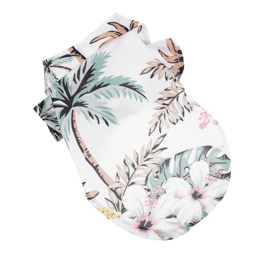 GREENADSCAPE Haustierkleidung für Hunde Atmungsaktives Sommer-Hundeshirt mit Blumenmuster Welpen-T-Shirt GREENADSCAPE Haustierkleidung für Hunde Atmungsaktives Sommer-Hundeshirt mit Blumenmuster Welpen-T-Shirt von GREENADSCAPE