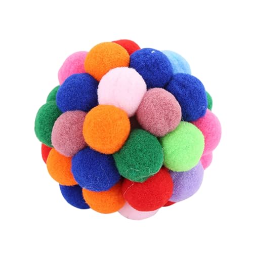 GREENADSCAPE Bunte Katzen-spielbälle Mit Glocke Interaktives Spielzeug Für Katzen Durchmesser Fördert Spiel Und Bewegung Für Unterhaltung Und Training Zufällige Farben GREENADSCAPE Bunte Katzen-spielbälle Mit Glocke Interaktives Spielzeug Für Katzen Durchmesser Fördert Spiel Und Bewegung Für Unterhaltung Und Training Zufällige Farben von GREENADSCAPE